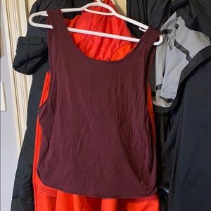 Lulu Lemon cropped twist back tank